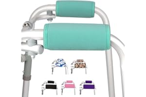 supregear Chwyty Walker (2 sztuki), miękkie, wyściełane pokrowce na dłonie, antypoślizgowa, wygodna wyściółka poduszki do składanego uchwytu, odprowadzające wilgoć, akcesoria do mobilności