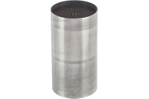 ‎TKSE TKSE Motorrad-Auspuffrohr-Katalysator, Edelstahl-Front-Mittel-Auspuff-Schalldämpfer-Katalysator, Universell Für Motorrad(53 * 100mm)