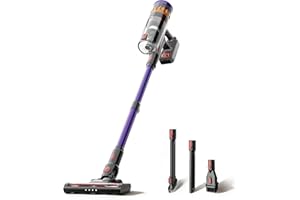 LEFANT V1 Aspirapolvere Senza Fili, 40000Pa Scopa Elettrica Senza Fili Potente, Touch Intelligente LED, Filtro a 5 Stadi, Autonomia 42 Min, Design Autoportante, per Pavimenti/Tappeti/Peli Animali