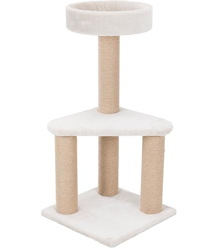 SHENGOCASE Kratzbaum-Ersatzteil – Weiches Katzenbett (Ø 34 Cm) Mit M8-Schraube, Beige