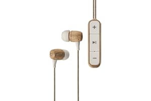 Energy Sistem Earphones Eco Casque Bluetooth Beech Wood Écouteur (Intra-Auriculaires, Bois Durable, câble de Chanvre, Microphone, USB Type C, Bluetooth 5.1) - Hêtre