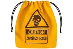 Q WORKSHOP- Something_Special Qworkshop Zombie Sac à dés Jaune et Noir, QWOZOM10