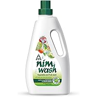 Nimwash Vegetable & Fruit Wash 1000 ml I 100% Natural Action, Removes Pesticides & 99.9% Germs,with Neem and Citrus…