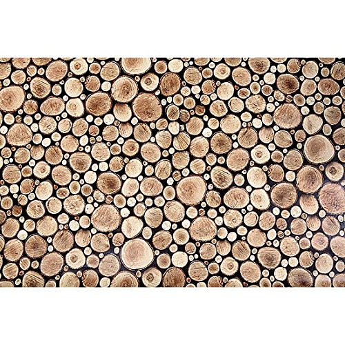 Preisvergleich Produktbild Woerner Deko Dekofolie Holzscheiben 140cm
