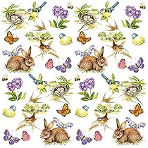 Tovaglioli Di Carta Pasquali Mini Eggs - 20 Pezzi, 33x33 Cm, 3 Strati