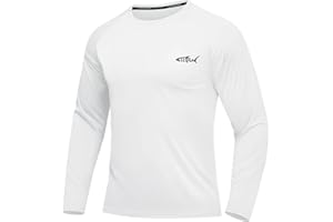 DEHORU Rash Vest Shirts Men Long Sleeve UV Shirt Sun Protection Shirts Quick Dry Workout Hiking