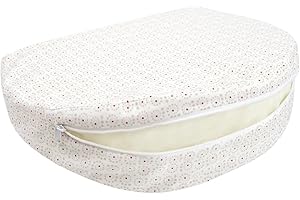 Chicco Boppy Wedge - Almohada Embarazo Compacta para Dormir, Lavable a Máquina, Soporte Vientre, Piernas, Caderas y Espalda, para Todas Las Etapas del Embarazo, Color Claro (Spiral)