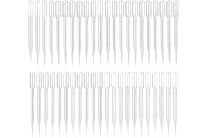 LOOPUNK Pipetten Tropfen, 200 Stück 3 ml Transferpipetten aus Kunststoff, Abgestufte Kunststoff-Transferpipetten fürÄtherische Öle.