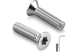 Nuts OT nuts 40 Stück Senkkopfschrauben M5 x 25mm Torx Antrieb Schrauben 304 Edelstahl A2 V2A Senkschrauben Vollgewinde mit Torx Schlüssel und Schraubendreher für Holz Maschinen Geräte Möbel