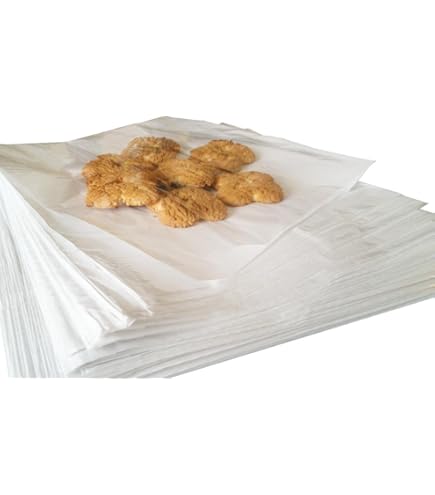 1000 Food-Grade Greaseproof White Bags | 38gsm Heavy Duty | 10x10 Inches