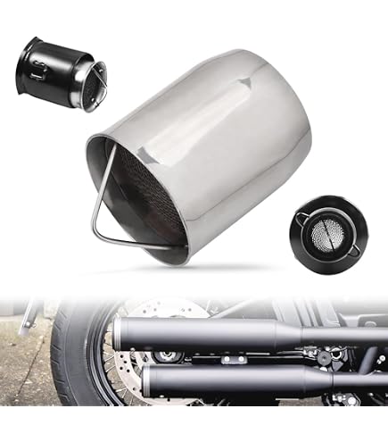 Réducteur Bruit Pot Moto 51MM Universel Moto Silencieux DéChappement DB Tueur-Silencieux Bruit éLiminateur De Bruit Accessoire Tuning Moto