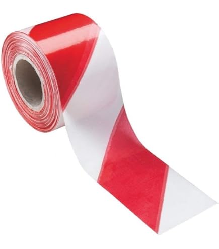 Treccia Segnaletica Bianco/Rossa - 10 Mm X 20 Mt, Polipropilene, Per Delimitazione Aree - Foto 2