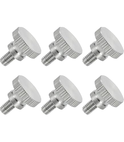 Ganter High Knurled Thumb Screws DIN 464 - M4 Thread, Bronzed Steel, Black (Pack Of 10) - View #7