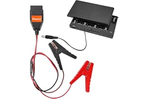 BQWEUN 2 szt. Zestaw złączy do diagnostyki maszyn samochodowych, klips do ładowania akumulatora+8 ogniw nr 5 skrzynka akumulatora, skaner samochodowy, narzędzia diagnostyczne OBD-II