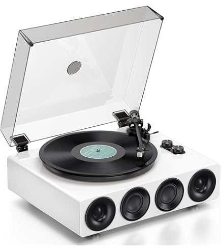Vintage roze koffer platenspeler - 3-speed draaitafel met Bluetooth, USB-opname, MP3-converter, luidsprekers, stylus