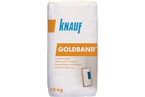 Knauf Plâtre prêt à l'emploi pour papier peint, carrelage ou plâtre décoratif, 10 kg - Mastic de qualité supérieure pour surfaces murales intérieures
