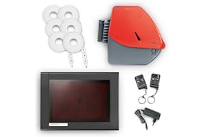 Meto Original Système Turn-O-Matic de gestion du flux de clients et des files d’attente 38328370 (écran LED à deux chiffres rouges), doté d’accessoires et prêt à l’emploi Rouge/Gris