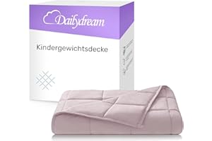 Dailydream Manta de peso para niños, 2,3 kg, 90 x 120 cm, color rosa