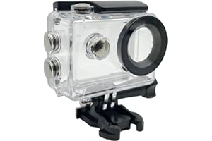Action Cam Schutzhülle Gehäuse Wasserdicht Hülle für AKASO/Jadfezy/Xilecam/Apexcam/GOOKAM/VEMONT Unterwasser Action Cam