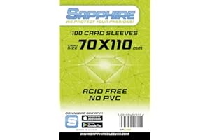 Red Glove - 100 Sapphire Sleeves Lime 70x110 SPLIME