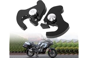 GAESHOW Kit de Verrou Rotatif Amovible pour Dossier Sissy Bar, Clip de loquet d'amarrage, avec verrous, Clip de Loquet de Support de Montage de Dossier pour Sissy Bar Porte-Bagages