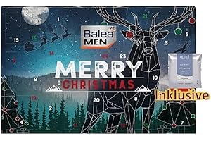 BALEA Adventskalender 2024 Männer Beauty- 24 Pflege Beauty Kosmetik Advent Kalender für den Mann, Weihnachtskalender Wert 80 €, Herren