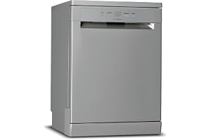 Ariston Dishwasher Freestanding, 13 Place Setting, Inverter Motor, 5 Washing Programs Includes Half Load Express 30' Eco & Static Dry, Silent Dishwasher, Made In Poland, Inox, LFC2B19XUK