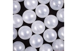 H&F Heimtextilien Piłki do basenu z piłkami Ø 7 cm, piłka dla dzieci, kolorowe piłki, basen dla niemowląt, piłki do zabawy w piłki, plastikowe piłki