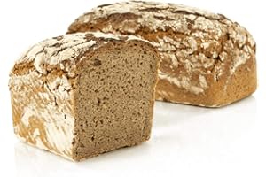 Vestakorn Pain artisanal, pain de seigle pur 1kg - pain frais - 100% seigle, levain naturel, cuire soi-même en 10 minutes
