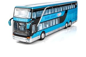 GENERIC White Alloy Pull-Back Bus Toy with Dual Flashing Lights, Realistic Model for Kids and Collectors