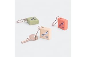 MILAN Pack 3 llaveros con forma de goma MILAN 430