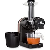 Klarstein Bella Elegance - Centrifuga per succhi di frutta, 200 W, 400 ml, senza BPA, base antiscivolo, funzionamento continu