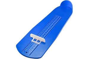 Mikiuly Fußmessgerät,Schuhgröße EU Größen15-48,Fußmessgerät Schuhgrößenmesser kinder,Kinder Erwachsenen Schuhmessgerät,Schuhgrößentabelle,Für Damen Herren Kinderfüße (Blau)