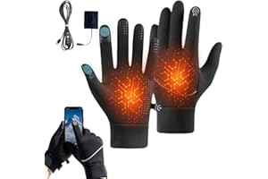 ‎COMEPEW comepew USB Beheizte Handschuhe, 2026 Neu Winterhandschuhe Touchscreen, Beheizbare Handschuhe Damen Herren, Elektrische Beheizte Skihandschuhe Fahrradhandschuhe Wasserdicht für Radfahren, Laufen