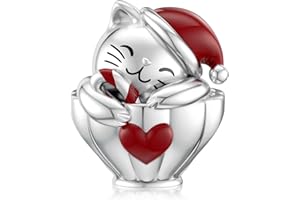 SEVENWELL Snowflake Charm for Pandora Dog Cat Blue Snowflake Dangle Charm Sterling Silver Xmas Gift