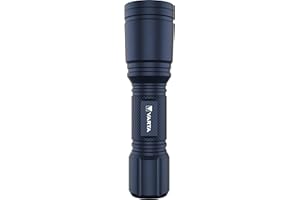 ‎VARTA VARTA Flashlight F10 latarka LED (aluminiowa obudowa, precyzyjna ostrość, mała, na baterie) niebieska, do codziennego użytku, samochodu, gospodarstwa domowego, torby lub torby na płaszcz