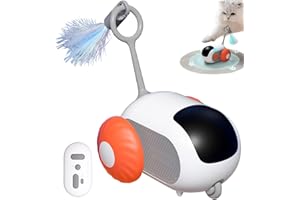 RUIOOMEEP Jouet Interactif pour Chat, Jouet électrique Intelligent, Turbo Tail Cat Toy, Jouet pour Chat Télécommandé Voiture, Les Jouet Chat Qui soulagent l'ennui stimulent la Chasse