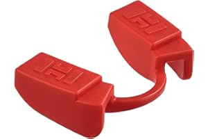 GELFORT Bocchino per sollevamento pesi per fitness e palestra, protezione per bocca Powerlifting per tutti i tipi di sport di forza, mascella bassa, nessun contatto (1PACK RED)