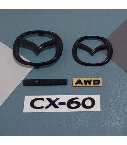 Badge/emblème Avant/arrière Noir Pour Mazda MX-5 ND 2023-2025 - Métal 3D, Peinture Piano, Style Sportif - 7
