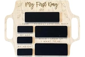 AIYRAA First Day of School Chalkboard, Portable Board with Handle, Reusable Photo Prop for Kids, 1st Day Back to School Sign, Perfect for Nursery, Kindergarten & Primary