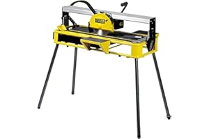 Fartools Coupe Carrelage radial 800W disque Ø200mm, capacité de coupe 36mm L=740mm, tete inclinable 45°, pompe à refroidissement à eau intégré, prise PRCD fournie, livré avec 1 disque diamant