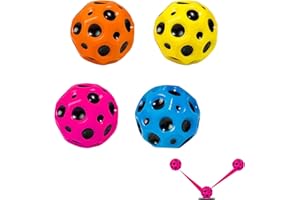 Zehan Zitong 4 PCS Palla Spaziale Rimbalzante,Palla Spaziale,Astro Jump Ball, Palla Spaziale con Extreme High Bounce,Space Ball Rimbalzante,Adulti Bambini Giocattolo Regalo
