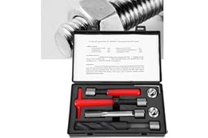 YUECOOM 11Pcs M16x1.5 Thread Repair Tool Kit, Stainless Steel Twisted Drill Wrench Tap Insertion Helicoil Tool Repair Kit
