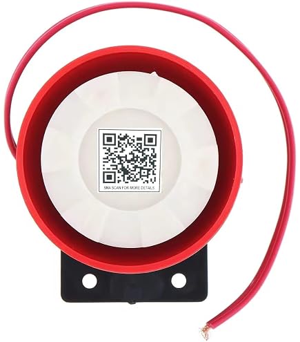 115dB Ultra Fire Sound Light Alarm With Red Flashing Strobe – Industrial Siren For Factories, Schools, Offices & Construction Sites (ABS, Weatherproof)