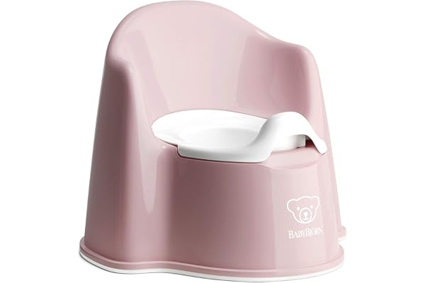 BabyBjörn Pot Fauteuil, Rose pastel/Blanc