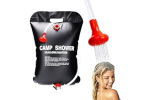 DEER PLATZ Douche Solaire pour Camping, 20L Sac de Douche Camping, Sac de Douche Solaire Camping, Sac de Douche avec Pommeau de Douche, Sac de Douche Solaire pour Camping, Randonnée, Jardin, Piscine