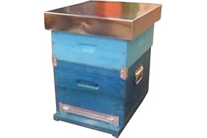 APISTORE Ruche D.B. Cube 10 FAVI complète avec fonds réseau antivarroa fisso- melario – 10 telaini nid et 9 telaini melario avec fil