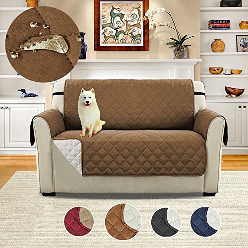 Umiwe Funda Sofa 3 Plazas Cubre Sofas 2 Plazas Funda Sillon Sofa Saver elasticas para Perro en Negro Borgona Marron Azul