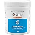 Mr.P Ingredients Agar Agar 1 Kg Powder Vegan Gelatine Replacement Ideal for Jelly Mousse Molecular Gastronomy Gelling Agent Vegan Vegetarian Halal Kosher Non-GMO (Recyclable Pot)