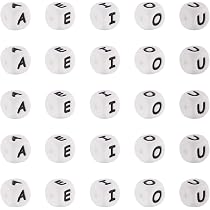 Kit 61 Pezzi Perline Silicone A Tema Amore Per Portachiavi Fai Da Te | Lettere E Forme Cube E Round | Regalo Creativo